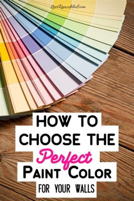 how to prep for painting a room: choosing the perfect color palette